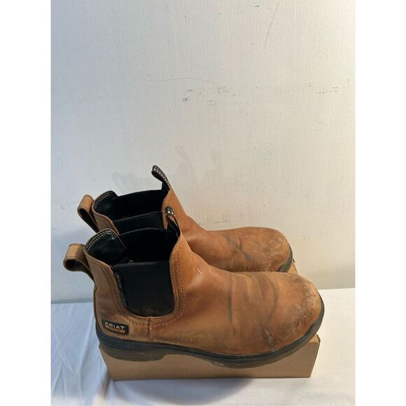 Ariat Boots Composite toe waterproof ankle 9.5D wide Astn F2413-18 MIC EH brown - Picture 2 of 11